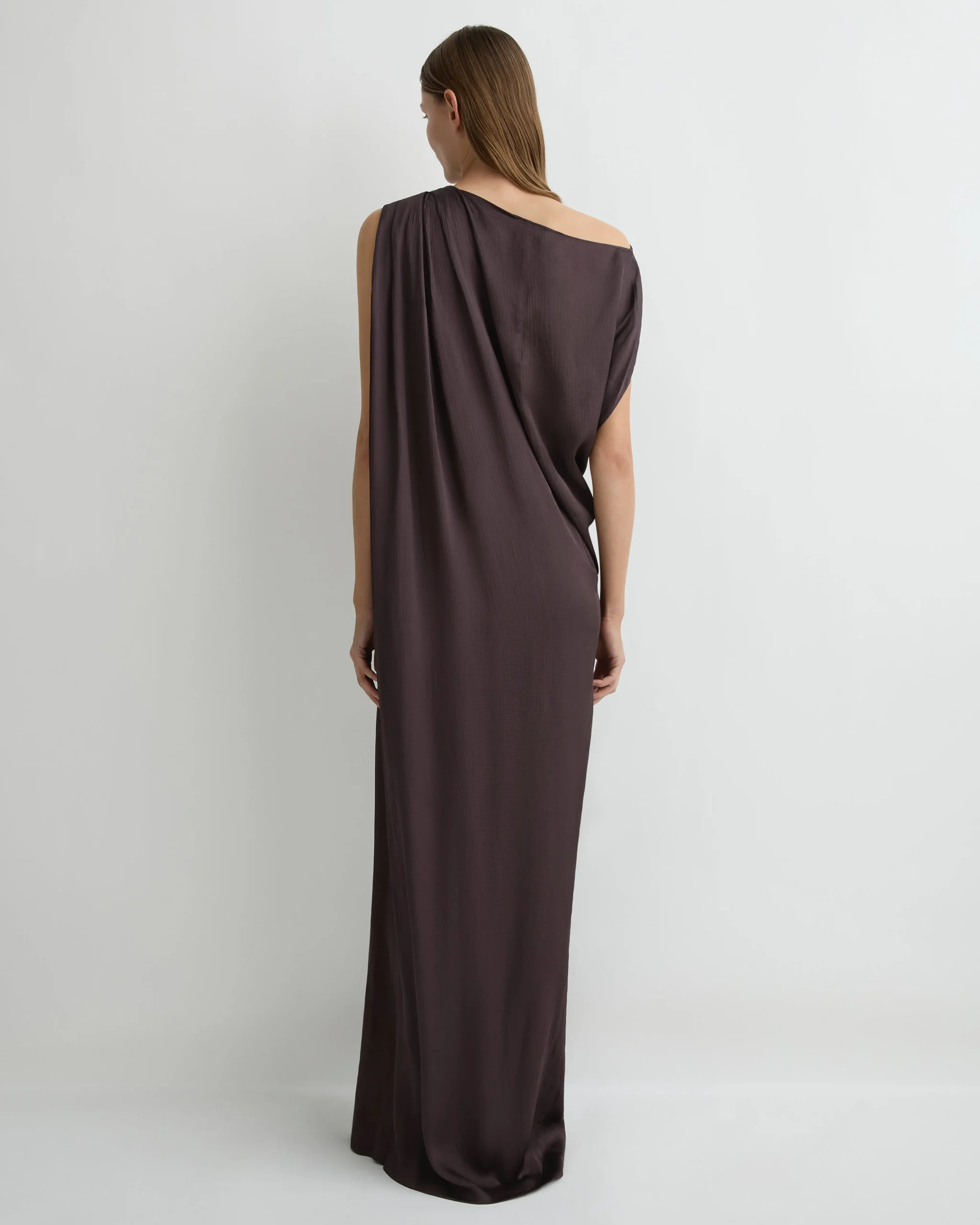 Ardea Draped Dress - Mocha