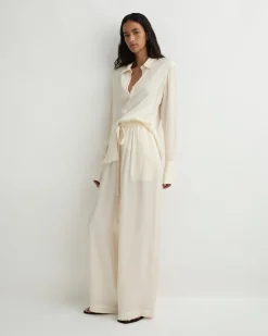 Ardea Fitted Blouse - Pearl