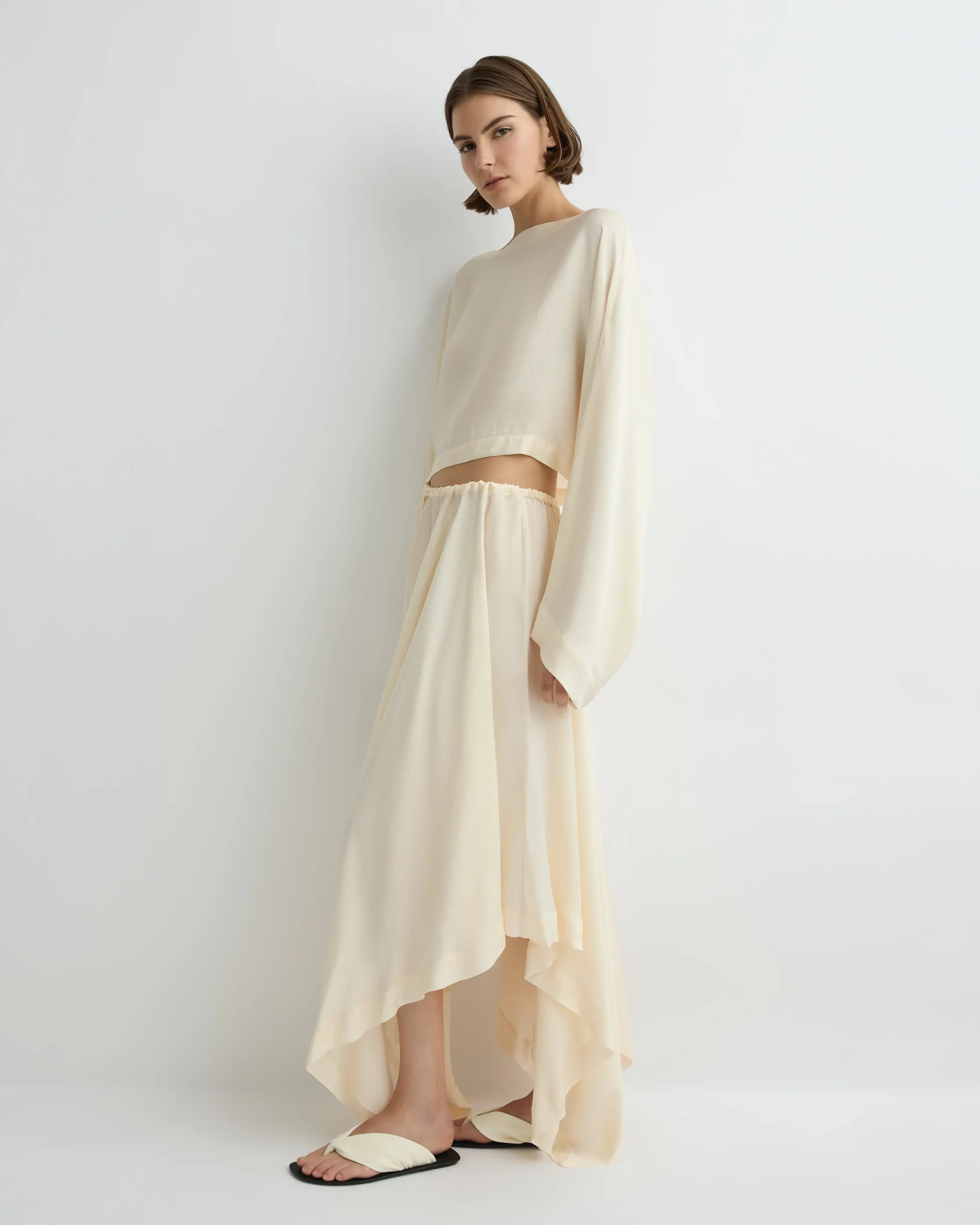 Ardea Kimono Top - Pearl