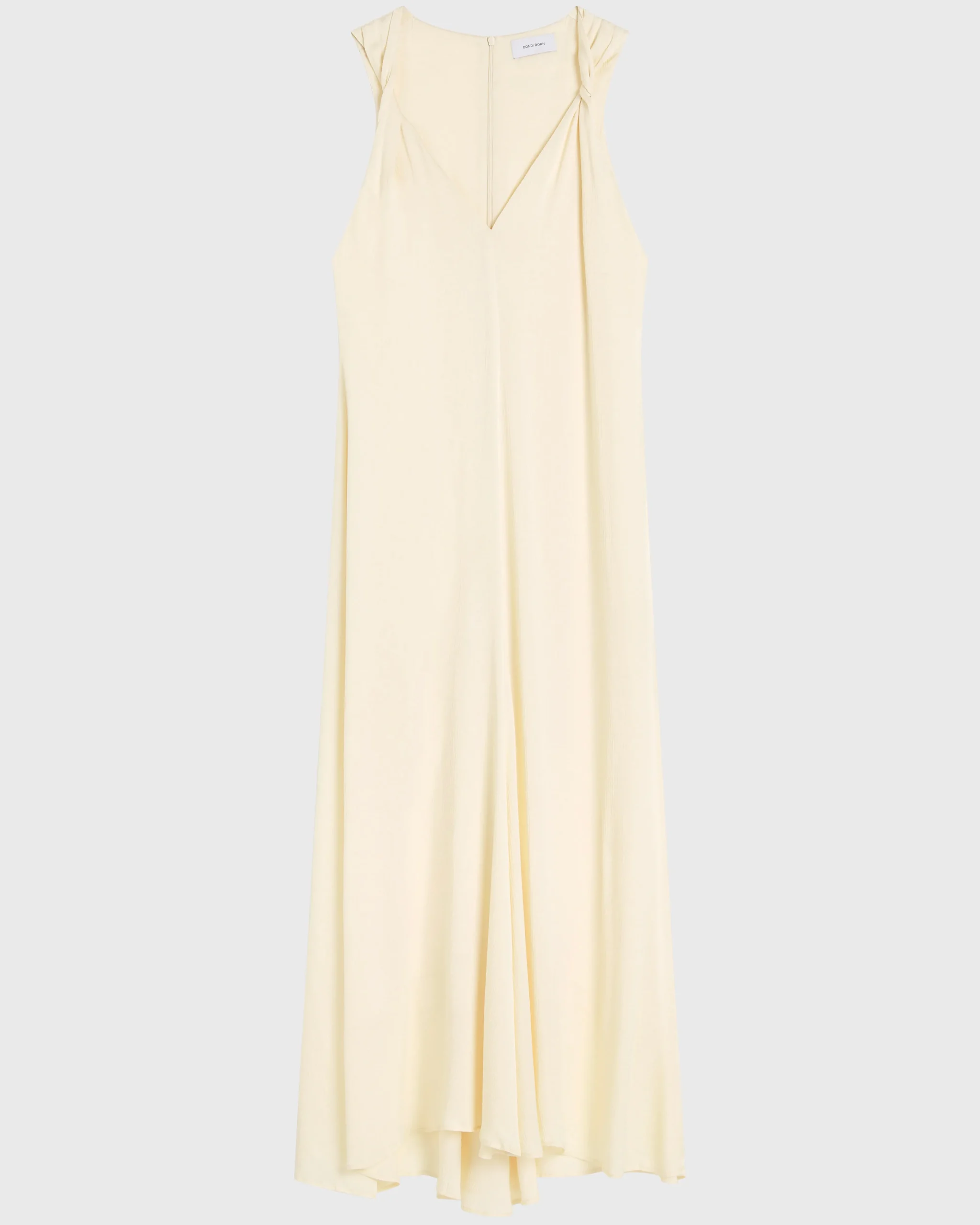 Ardea Twist Shoulder Maxi Dress - Pearl