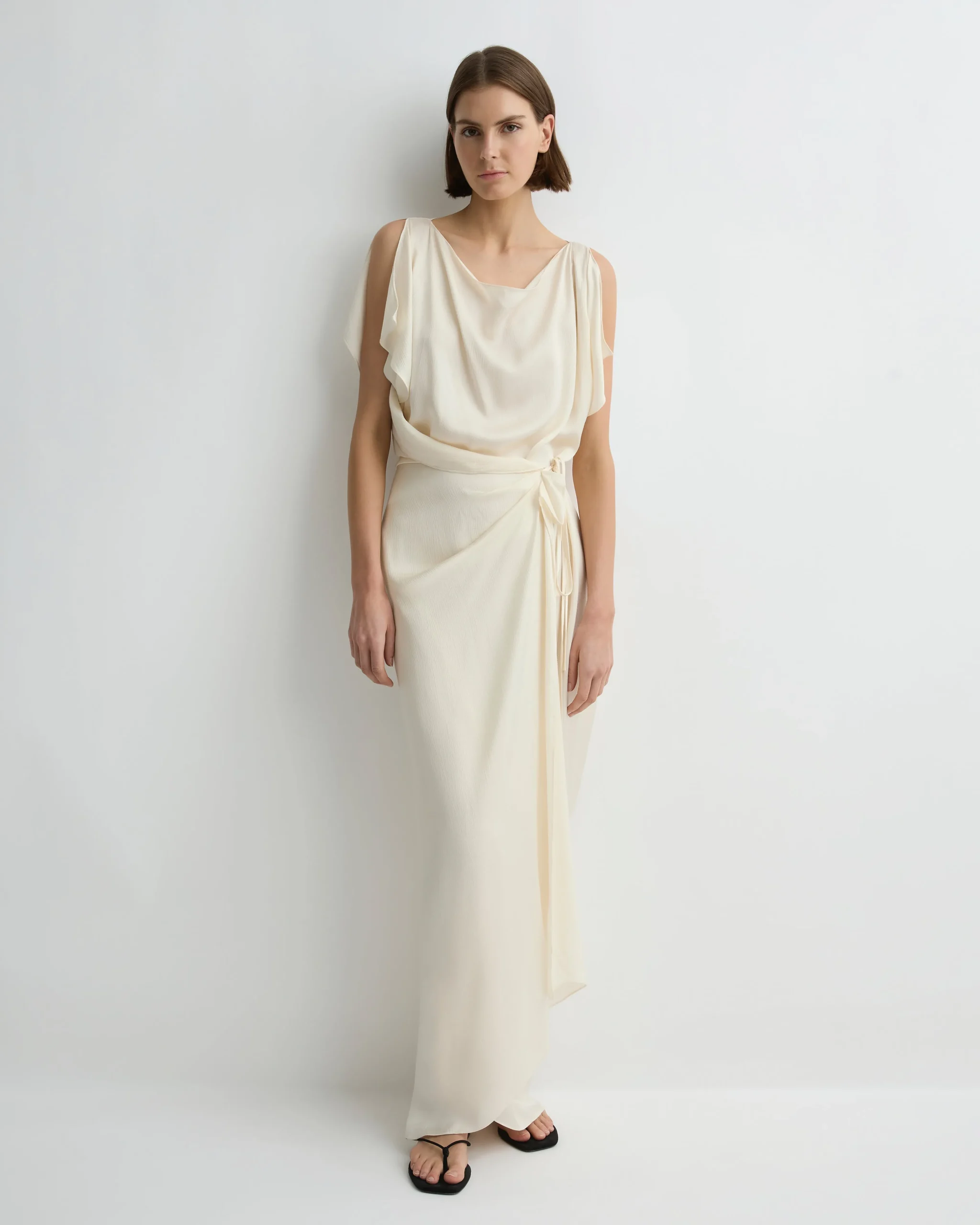 Ardea Wrap Dress - Pearl
