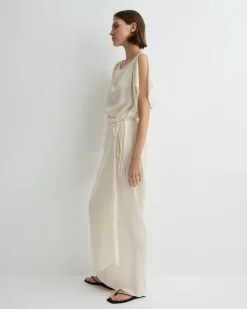 Ardea Wrap Dress - Pearl