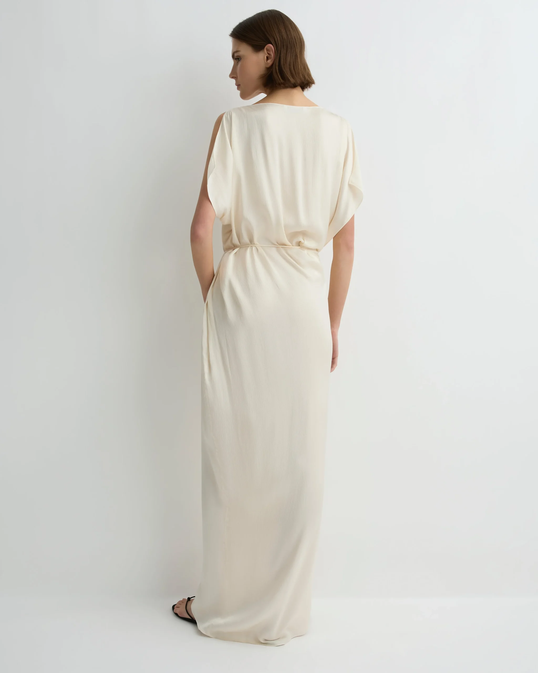 Ardea Wrap Dress - Pearl