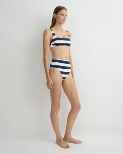 Aria Bikini Top - Navy Stripe (Embodee™)