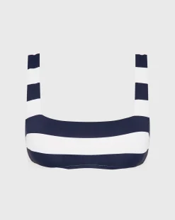 Aria Bikini Top - Navy Stripe (Embodee™)