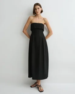 Bormio Bandeau Maxi Dress - Black