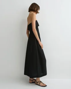 Bormio Bandeau Maxi Dress - Black