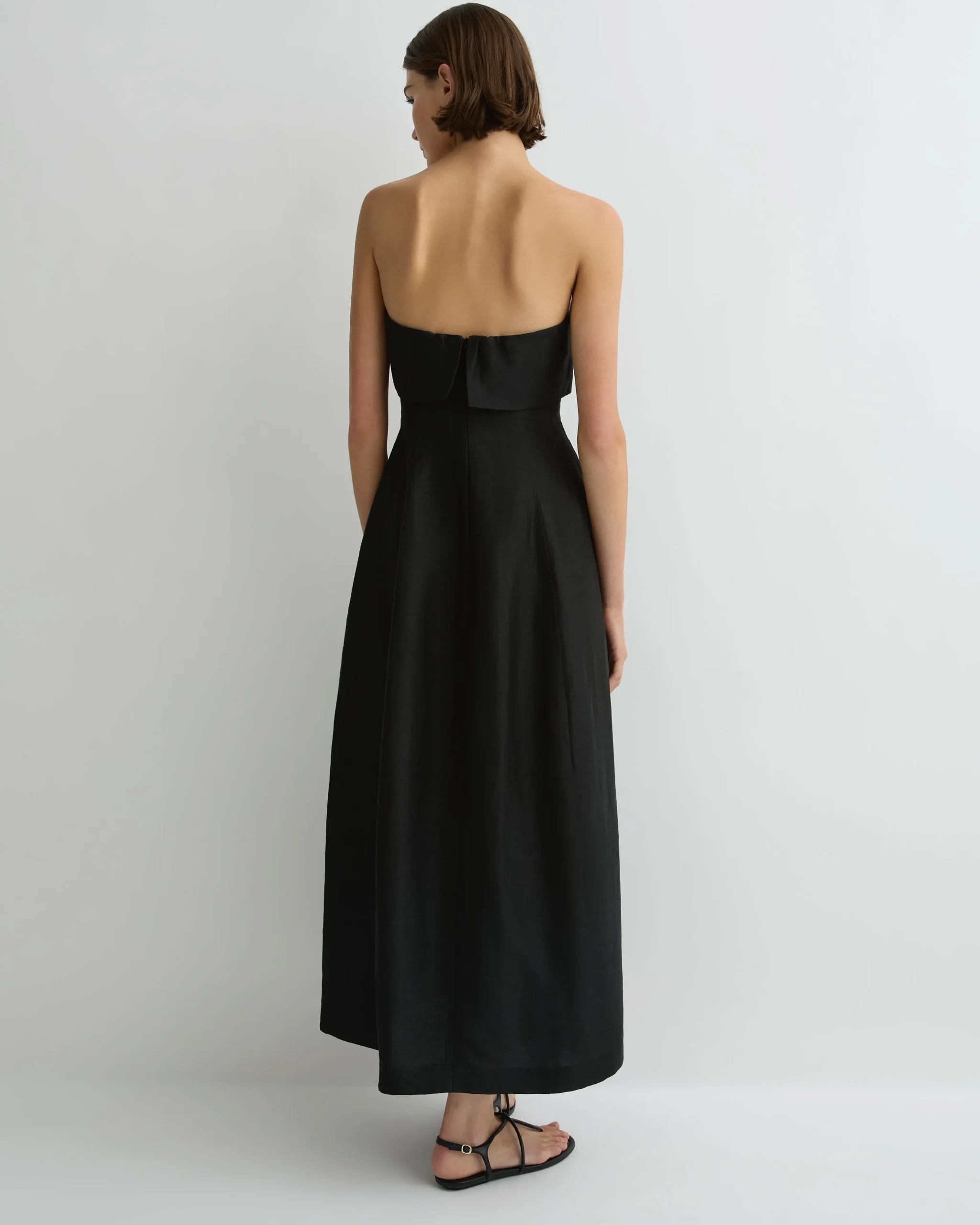 Bormio Bandeau Maxi Dress - Black