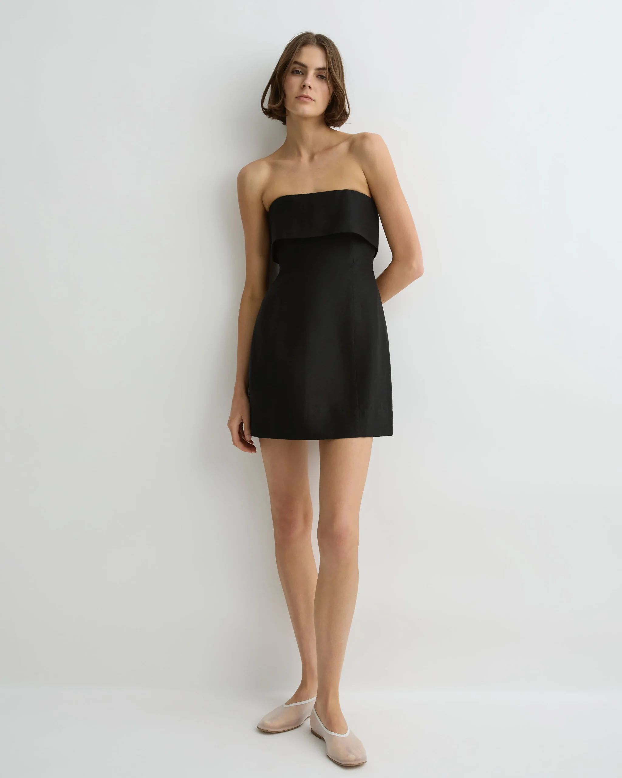 Bormio Bandeau Mini Dress - Black