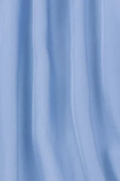 Capri Silk Bias Long Dress - Sky