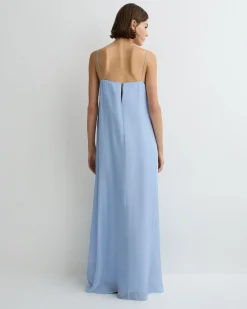 Capri Silk Cami Dress - Sky
