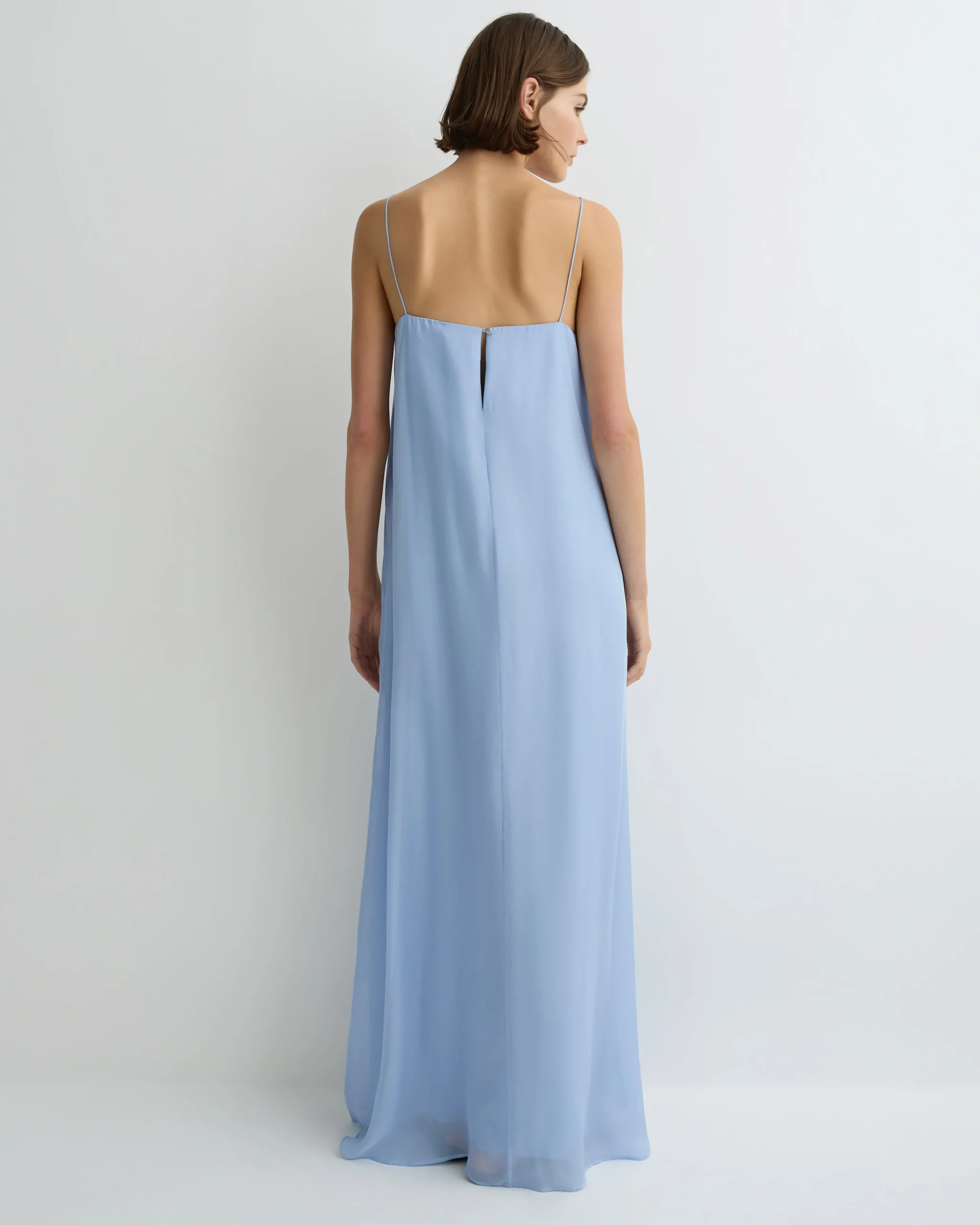 Capri Silk Cami Dress - Sky