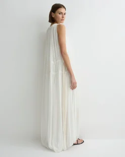 Cremona Balloon Dress - White