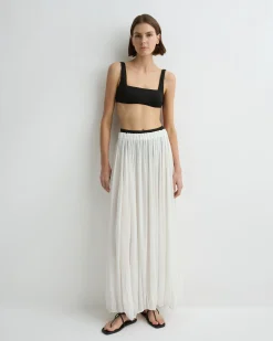 Cremona Balloon Skirt - White
