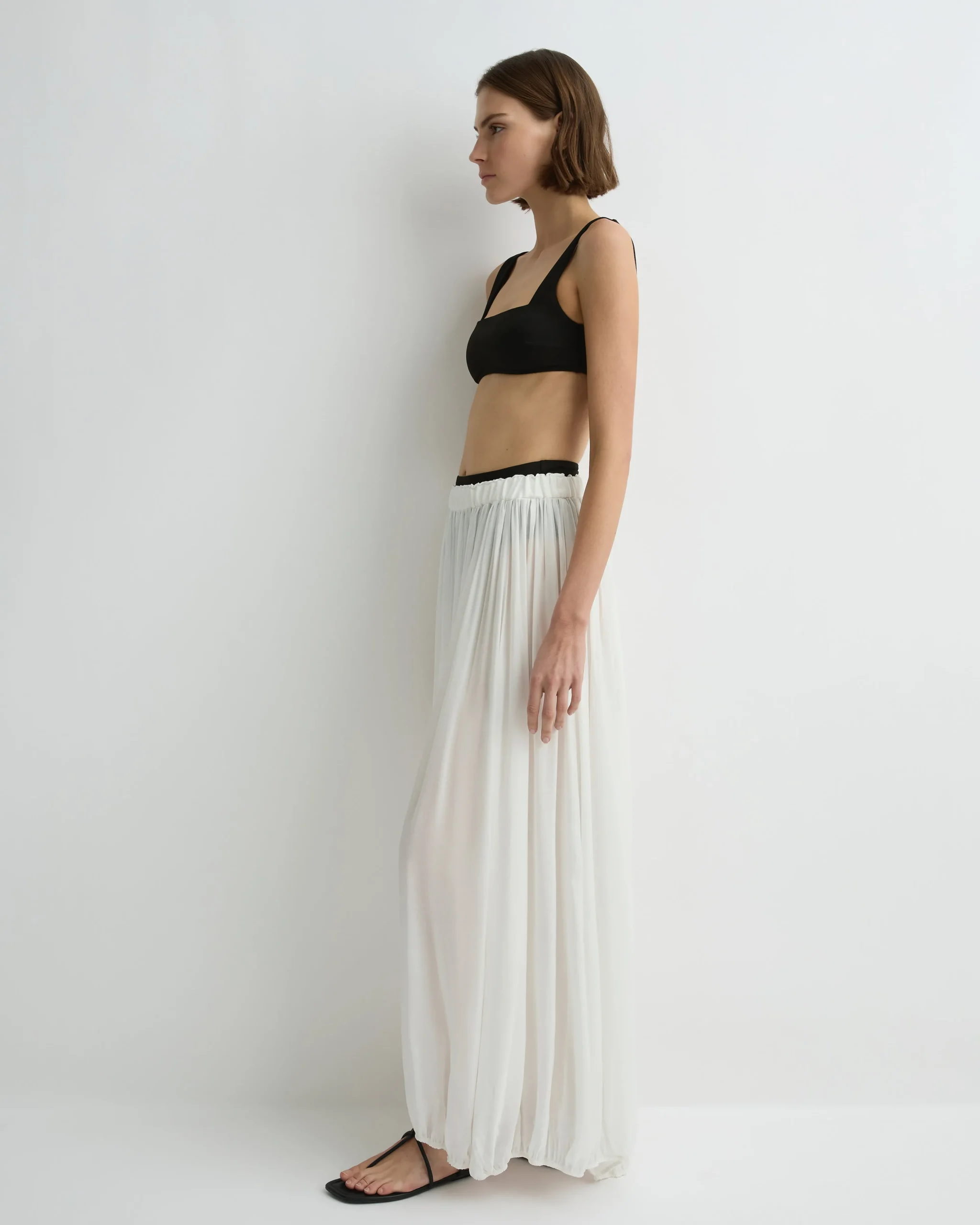 Cremona Balloon Skirt - White