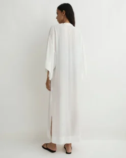 Cremona Kimono Sleeve Coverup - White