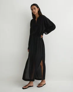 Cremona Long Tunic Dress - Black