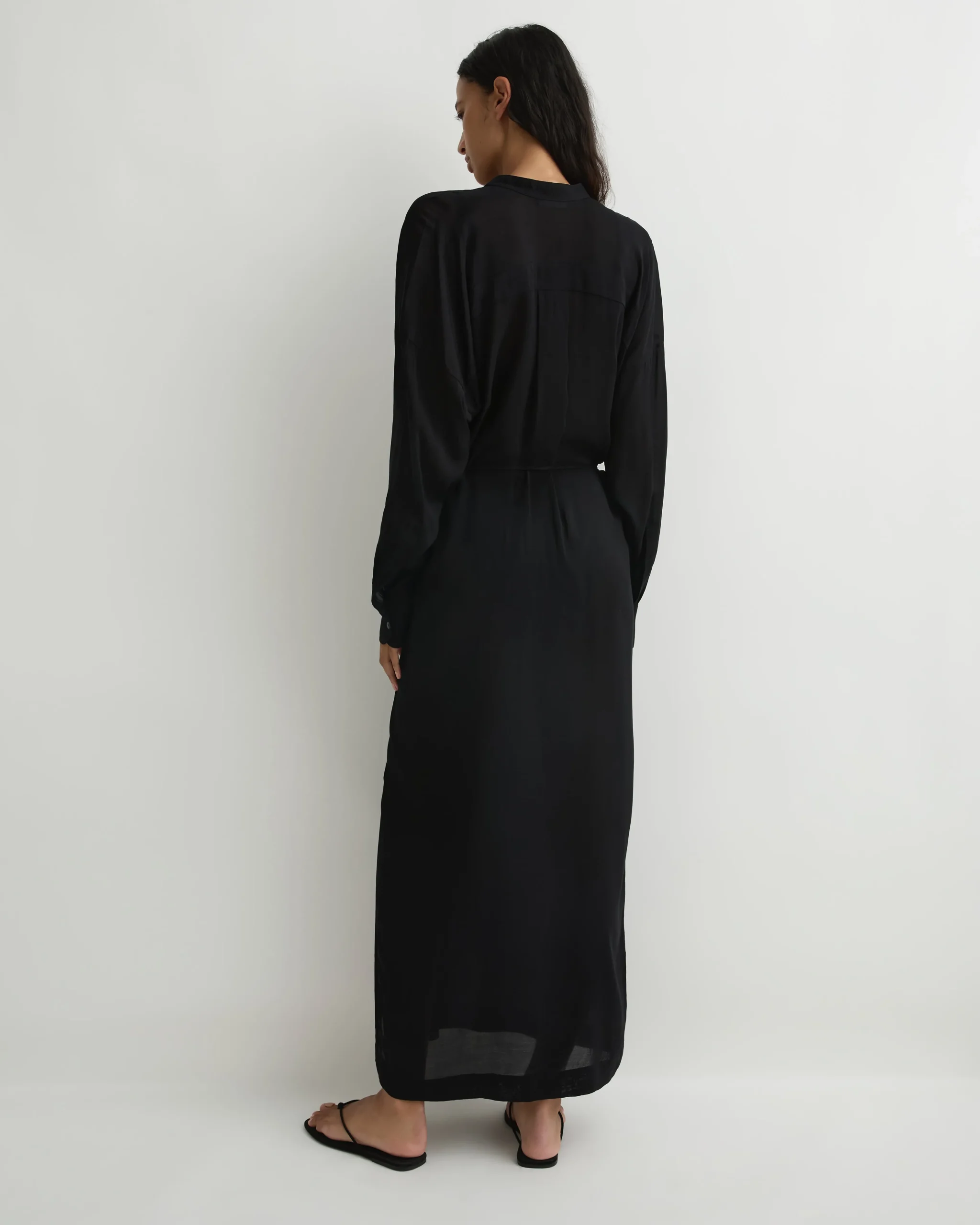 Cremona Long Tunic Dress - Black