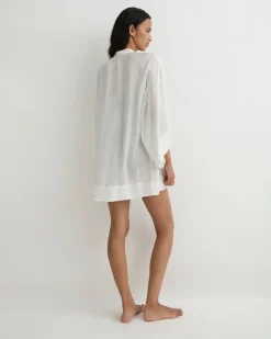 Cremona Mini Kimono Coverup - White