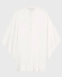Cremona Mini Kimono Coverup - White