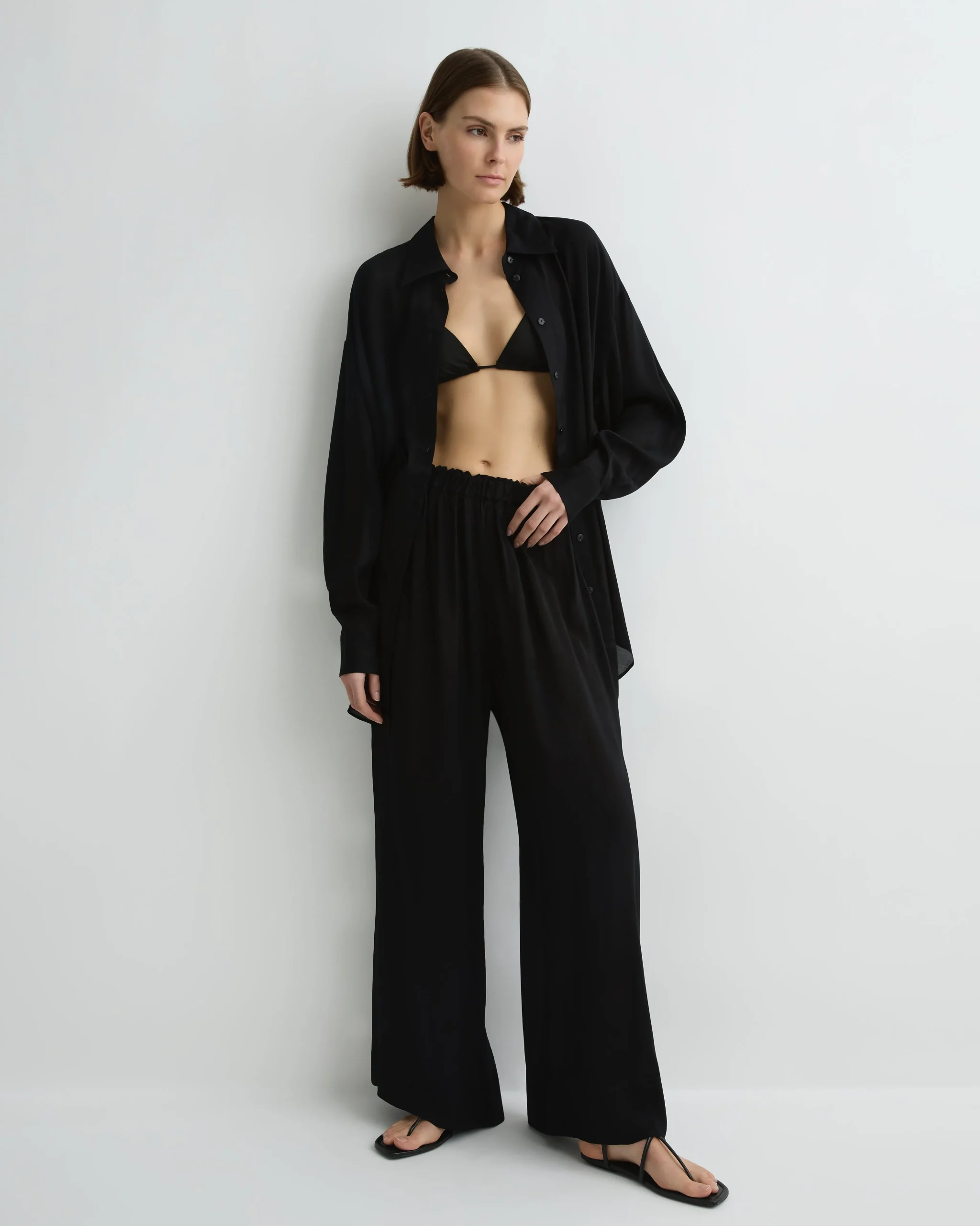 Cremona Sheer Pant - Black