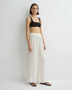 Cremona Sheer Pant - White