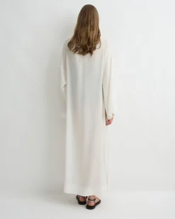 Cremona Tie-Side Maxi Coverup - White