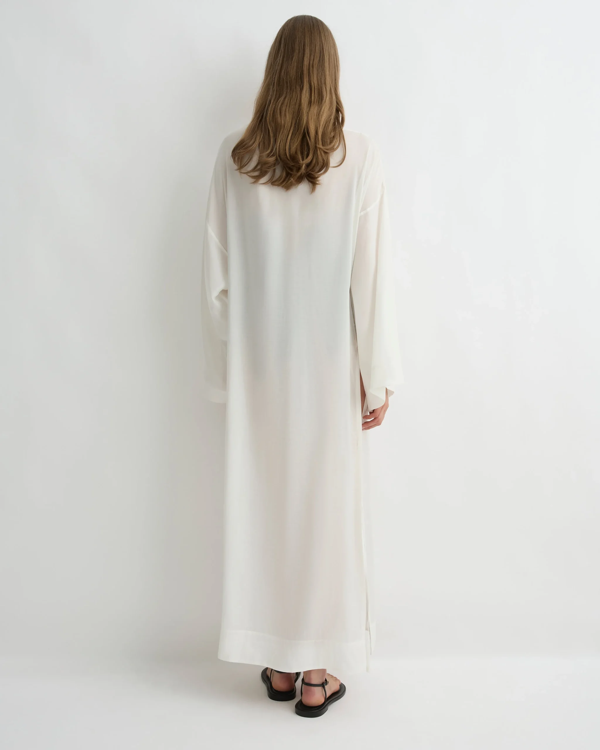 Cremona Tie-Side Maxi Coverup - White