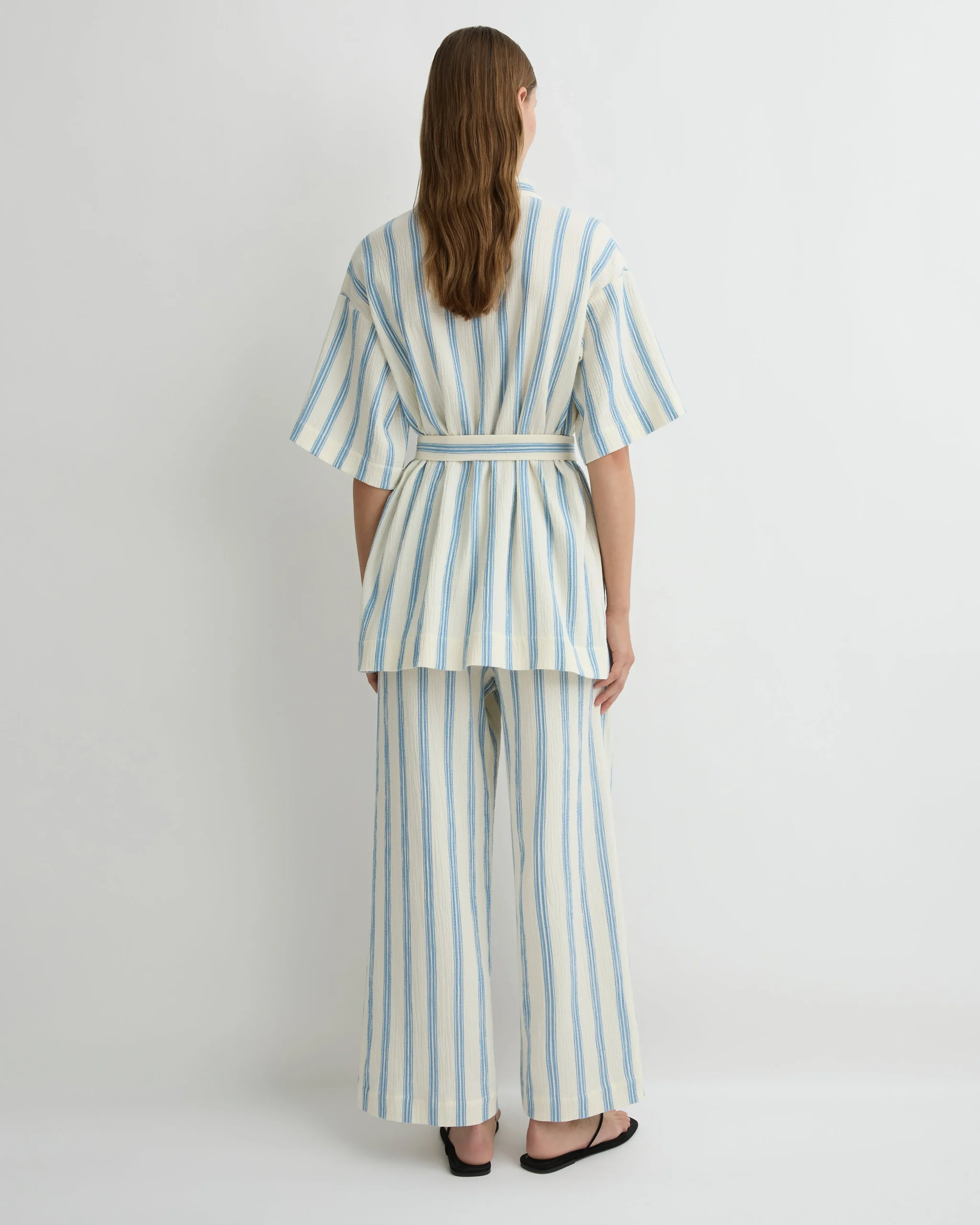 Finn Drawstring Pant - Dusk Stripe