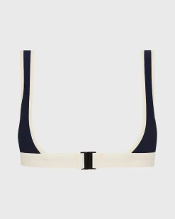 Hayden Bikini Top - Navy & Pearl (Sculpteur®)