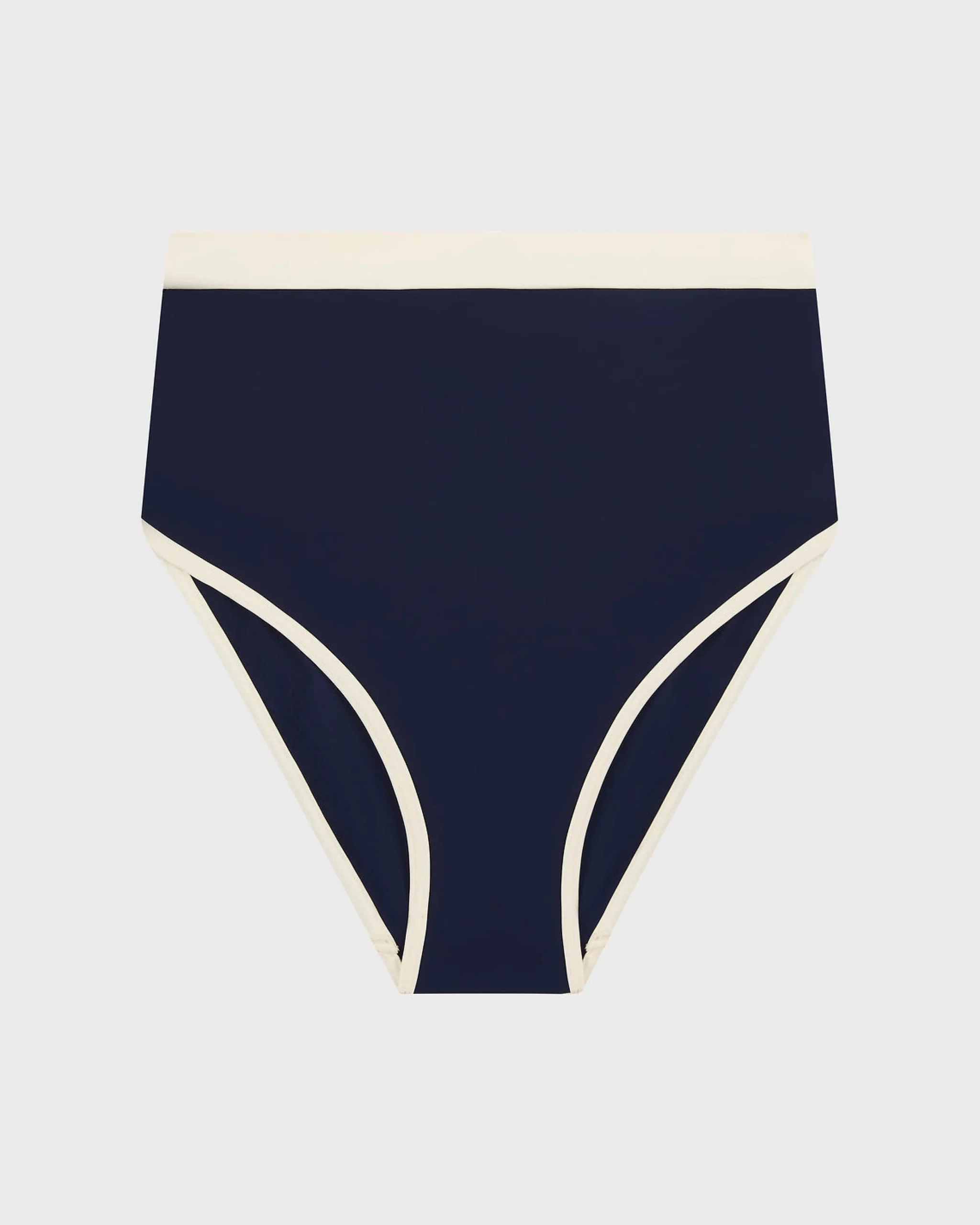 Jayde Bikini Bottom - Navy & Pearl (Sculpteur®)