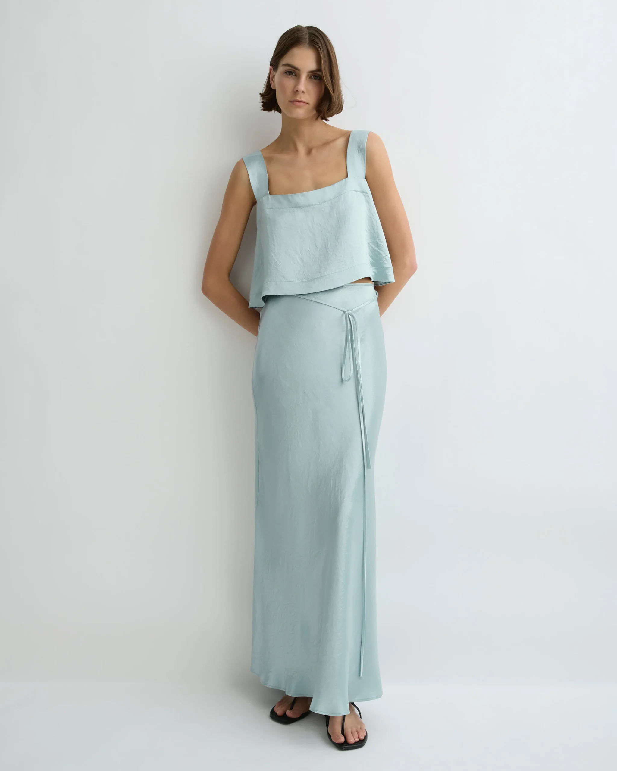 Kobe Bias Maxi Skirt - Mist