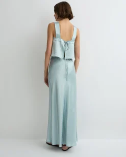 Kobe Bias Maxi Skirt - Mist