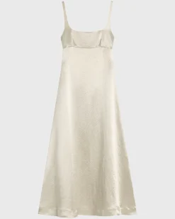 Kobe Exposed Back Maxi Dress - Silver