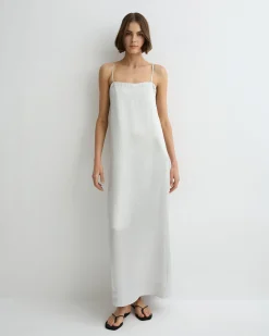 Kobe Maxi Column Dress - Platinum