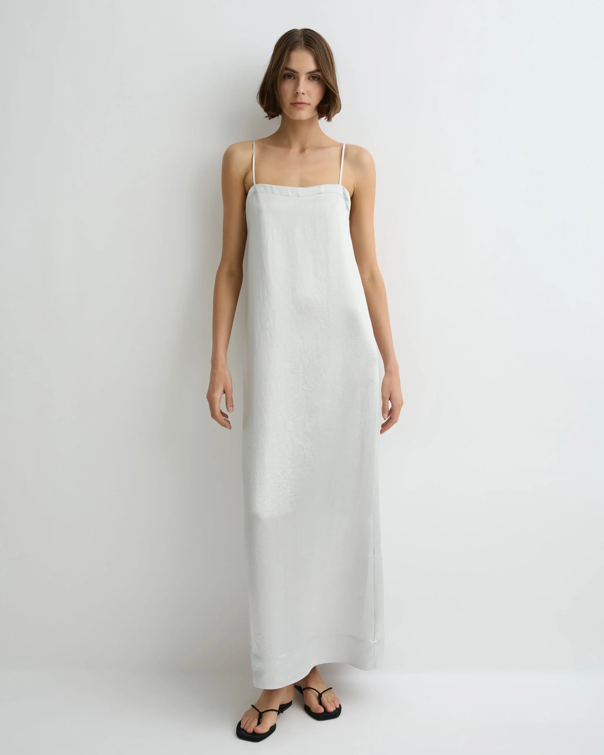 Kobe Maxi Column Dress - Platinum