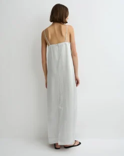 Kobe Maxi Column Dress - Platinum