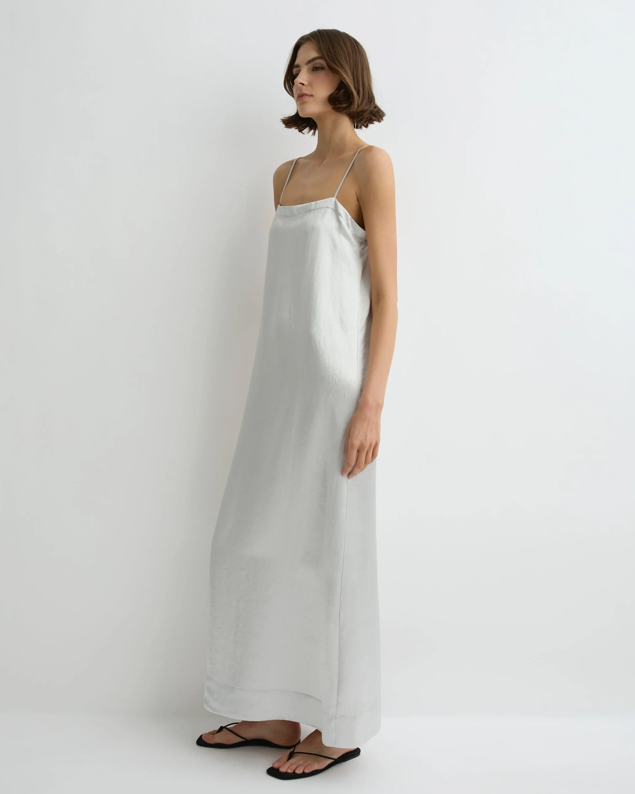 Kobe Maxi Column Dress - Platinum