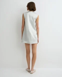 Kobe Mini Shift Dress - Platinum