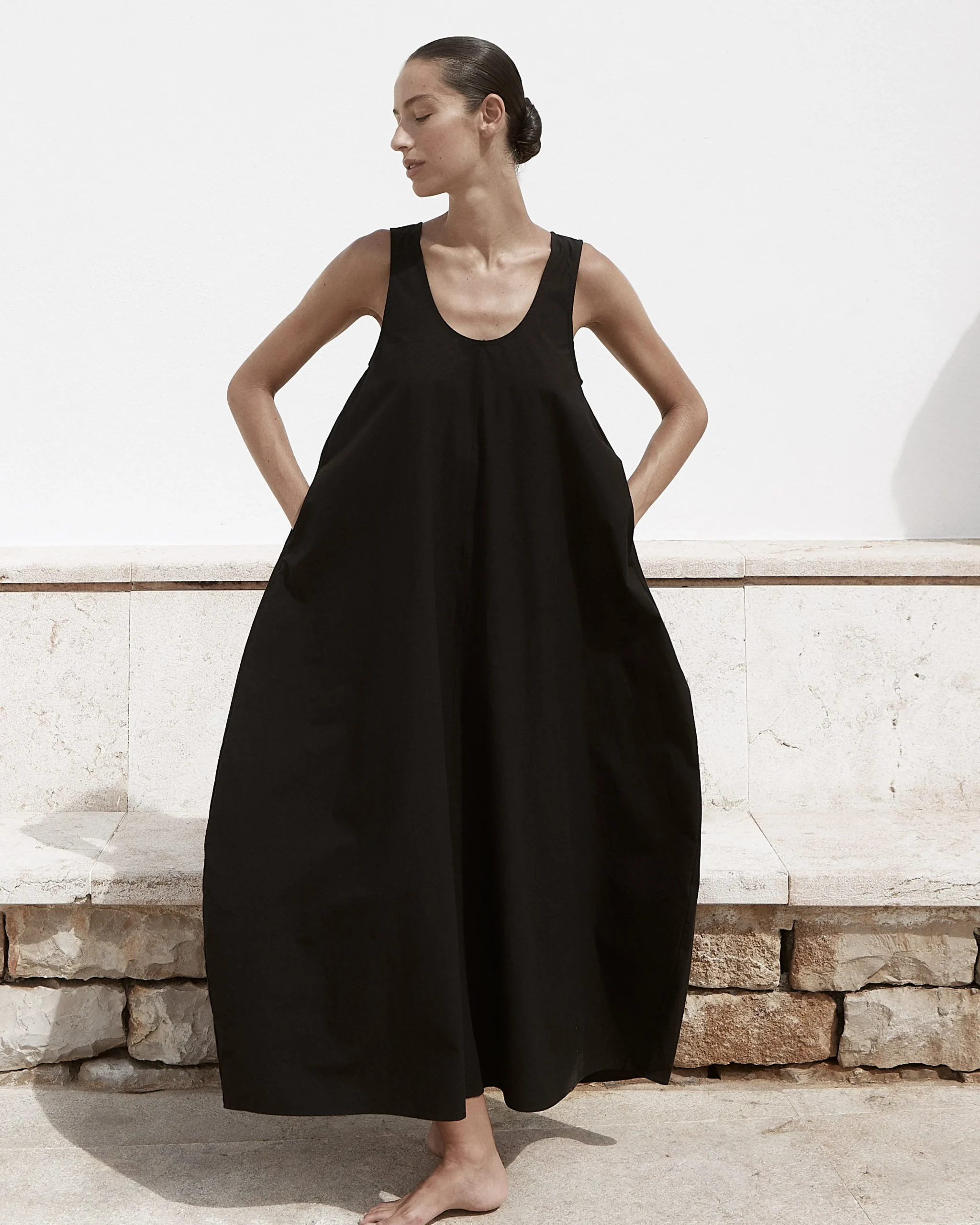 Kyoto Cocoon Dress - Black