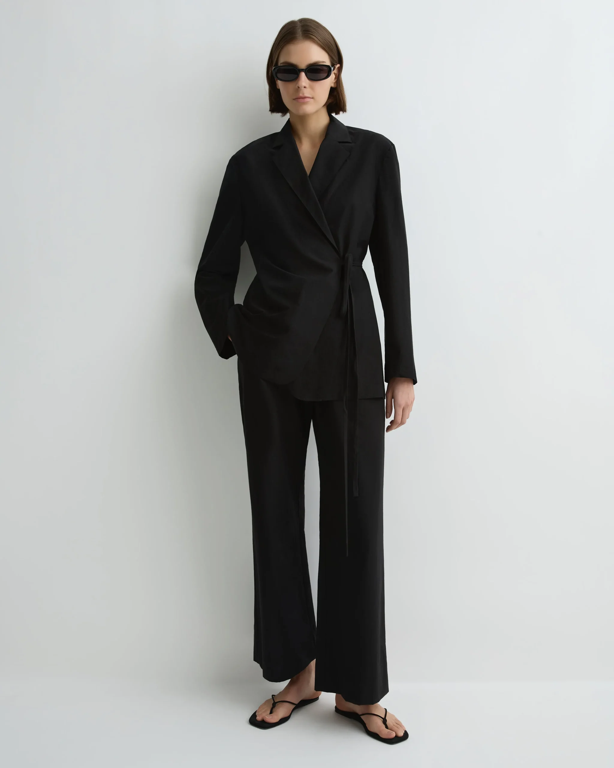 Kyoto Wrap Shirt - Black