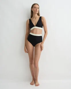 Lina Bikini Bottom - Black & Pearl (Sculpteur®)