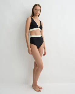 Lina Bikini Bottom - Black & Pearl (Sculpteur®)