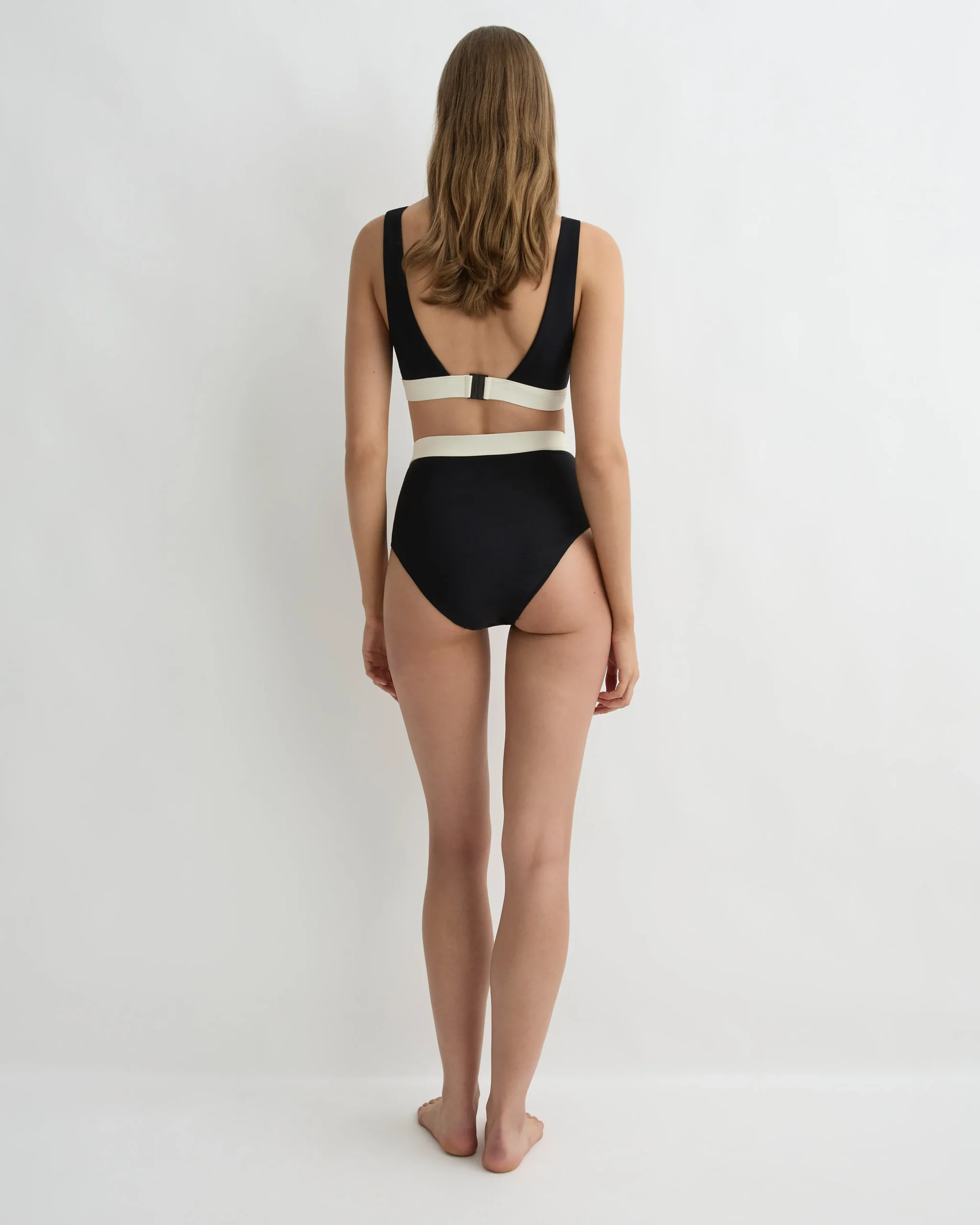 Lina Bikini Bottom - Black & Pearl (Sculpteur®)