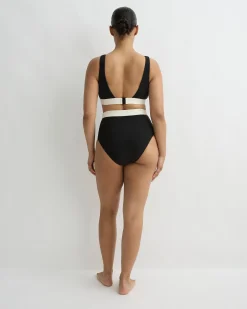 Lina Bikini Bottom - Black & Pearl (Sculpteur®)