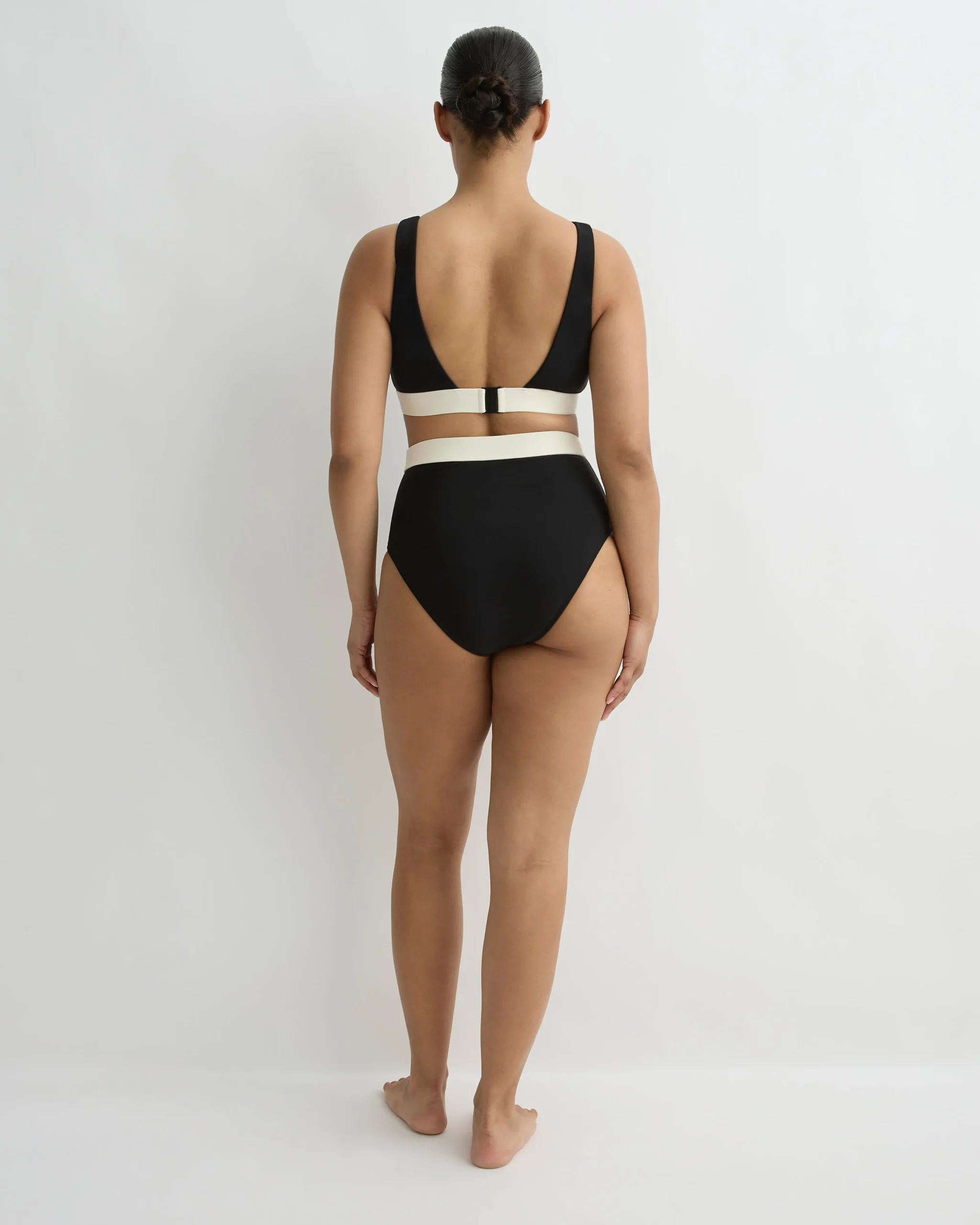 Lina Bikini Bottom - Black & Pearl (Sculpteur®)