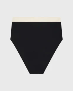 Lina Bikini Bottom - Black & Pearl (Sculpteur®)