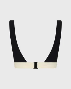 Lya Bikini Top - Black & Pearl (Sculpteur®)