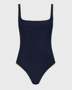 McKenna One Piece - Navy & Pearl (Sculpteur®)
