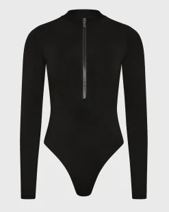 Parker Long Sleeve One Piece - Black (Singuleur®)
